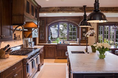 traditional tudor kitchen.